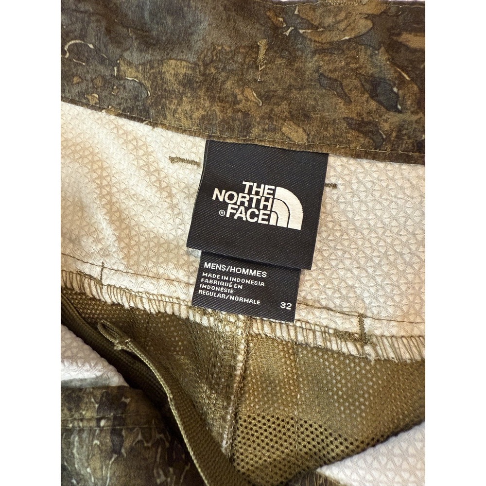The North Face Rolling Sun Shorts 32 Reg Camo Moisture Wicking Outdoor Water Rep - Picture 7 of 8